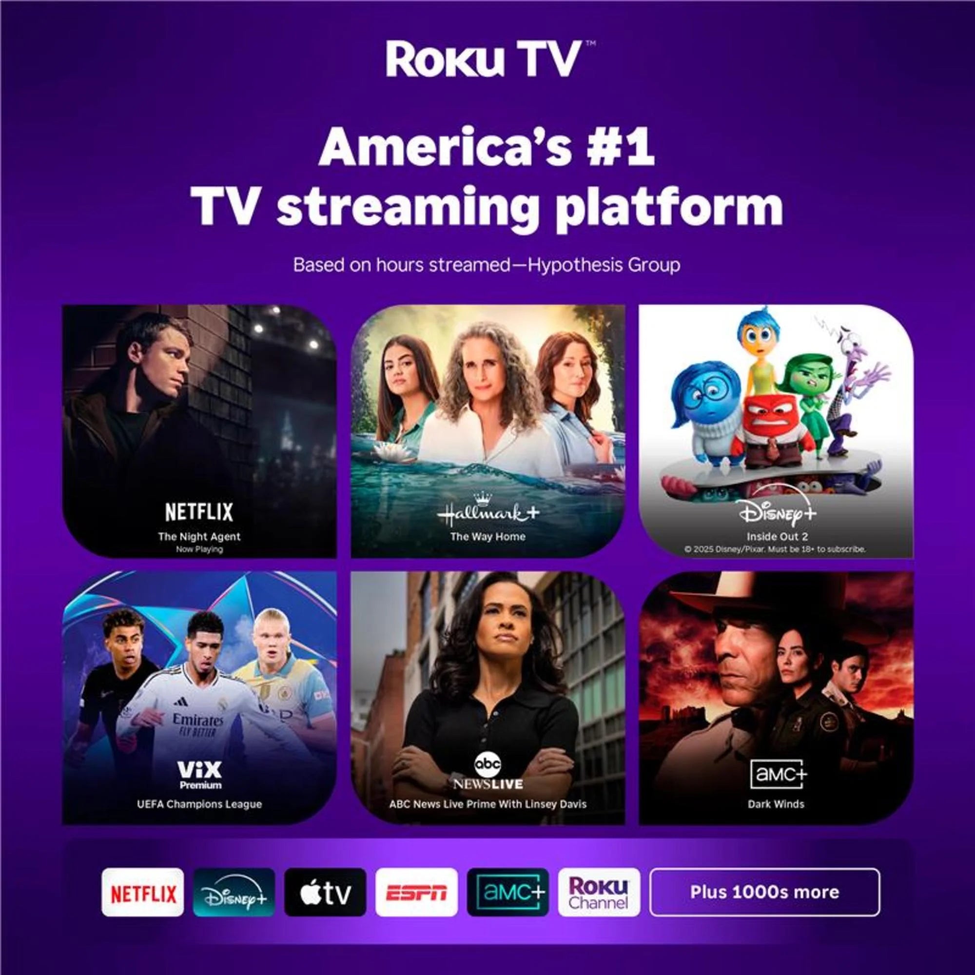 75” Class 4K UHD (2160P) LED Roku Smart Television (100044717)