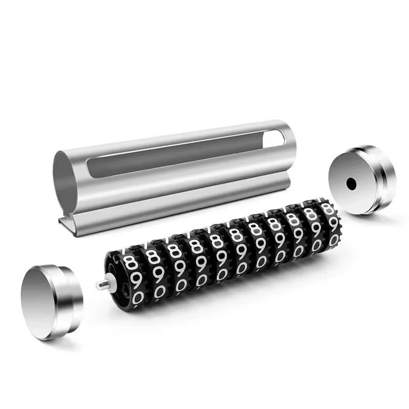 Car Temporary Parking Number Plate Black/Silver/ Aluminium Alloy Material Roller Adjustable Car Parking Plate Car Supplies