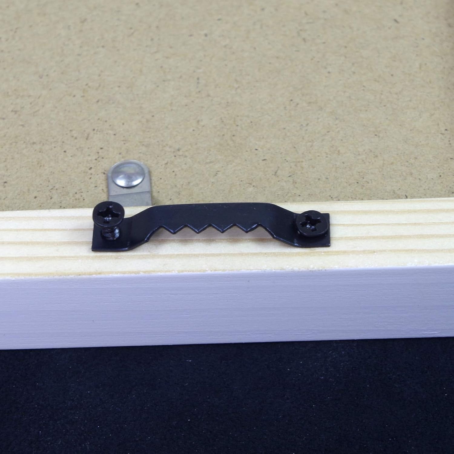 50 Pack Small Sawtooth Picture Hangers with Screws - Frames Hanging Solutions for Art, Paintings, Photos - Hardware Hooks (Black)