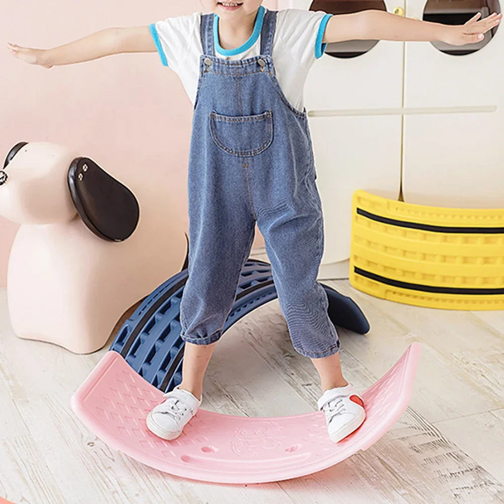 Children Twisting Balance Boards Seesaw Balancing Toy Balance Rocker Board Non Slip Curved Wave Board Stretching Boards For Kid