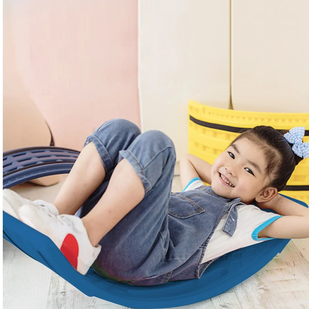 Children Twisting Balance Boards Seesaw Balancing Toy Balance Rocker Board Non Slip Curved Wave Board Stretching Boards For Kid