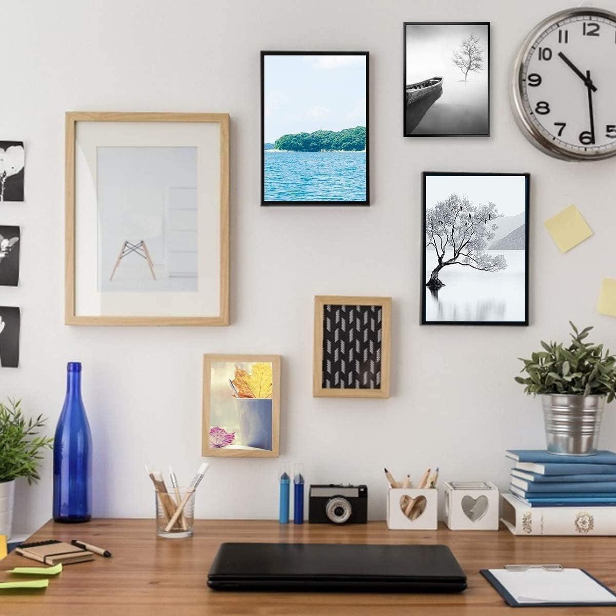 Picture Hanging Hooks, 50 Pcs Heavy Duty 10-50 Lbs Picture Hangers Hardware Kit with Nails for Picture Frame, Canvas, Mirror Hanging Decoration